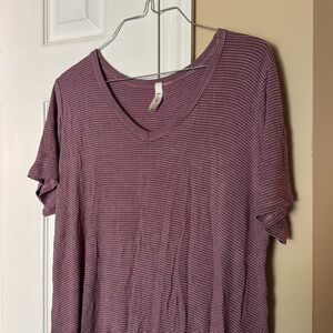 Mittoshop Boutique Striped Tshirt V Neck Discount Divas Short sleeve